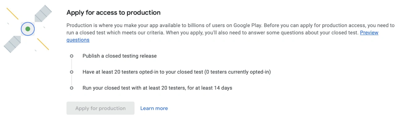 Google Play Console before